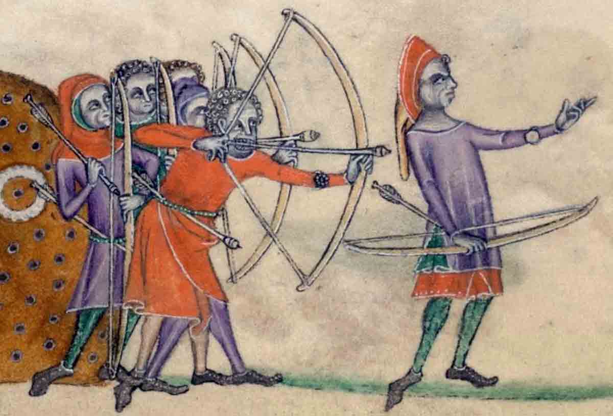 archery practice luttrell psalter