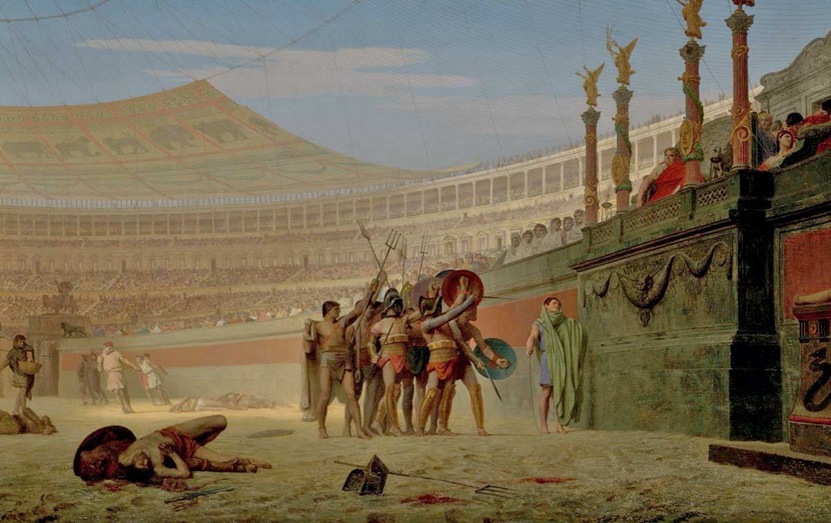 Ave Caesar Morituri salutant Haile Caesar