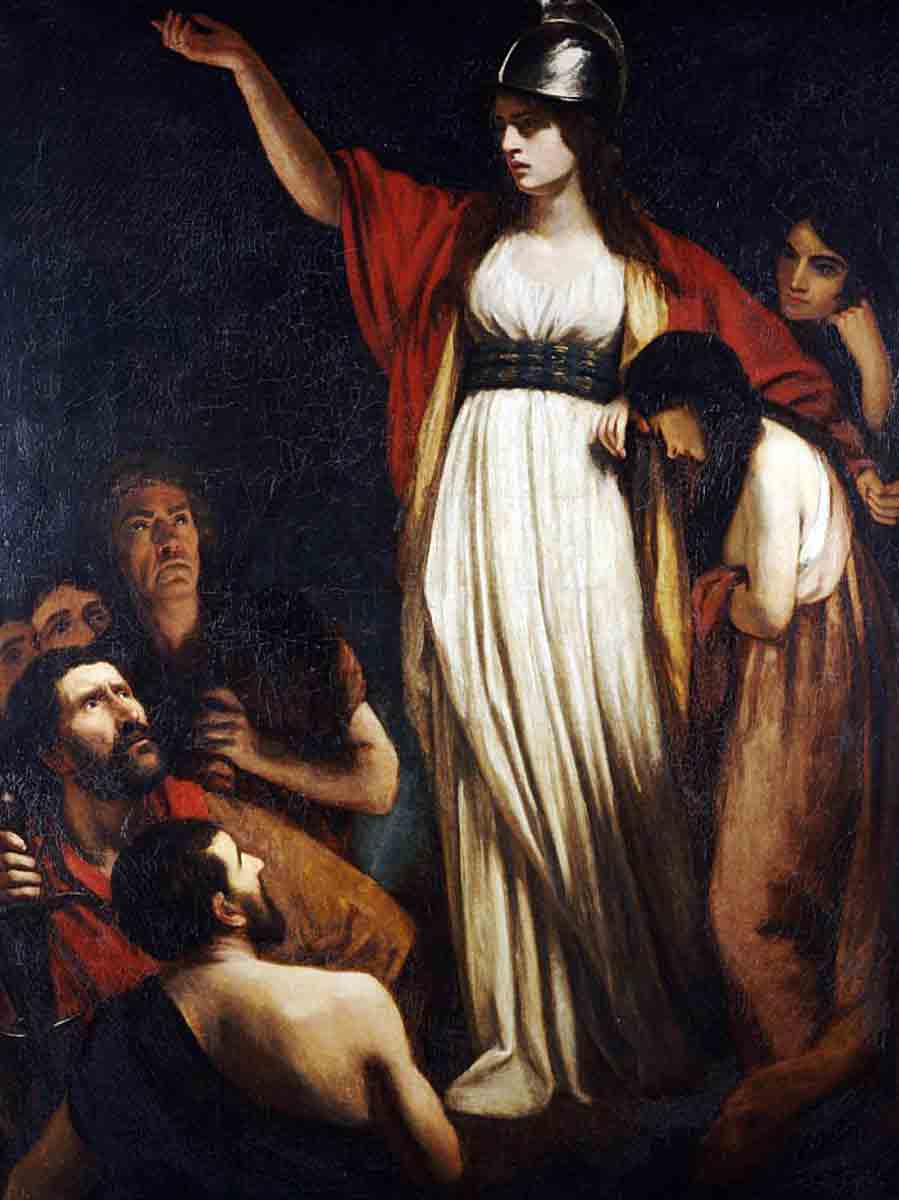 boudica haranging the britons celtic women