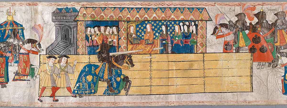 catherine watching jousting tournament