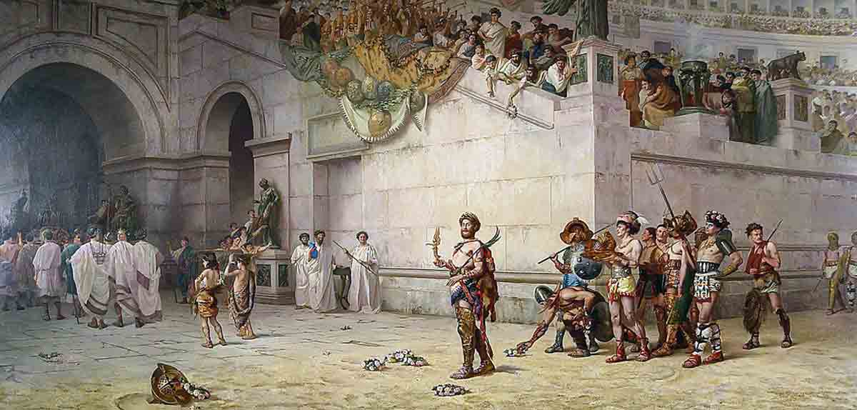 Commodus Colosseum painting