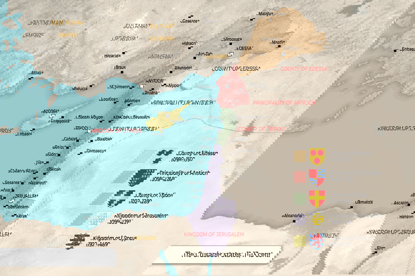 Map: Crusader States