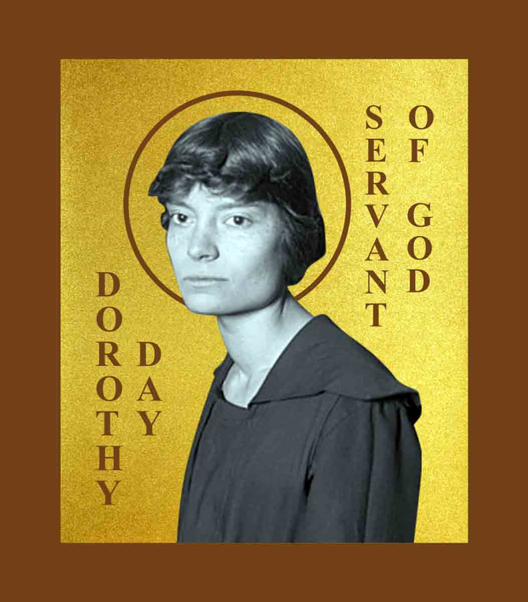 dorothy day photoshopped as a saint