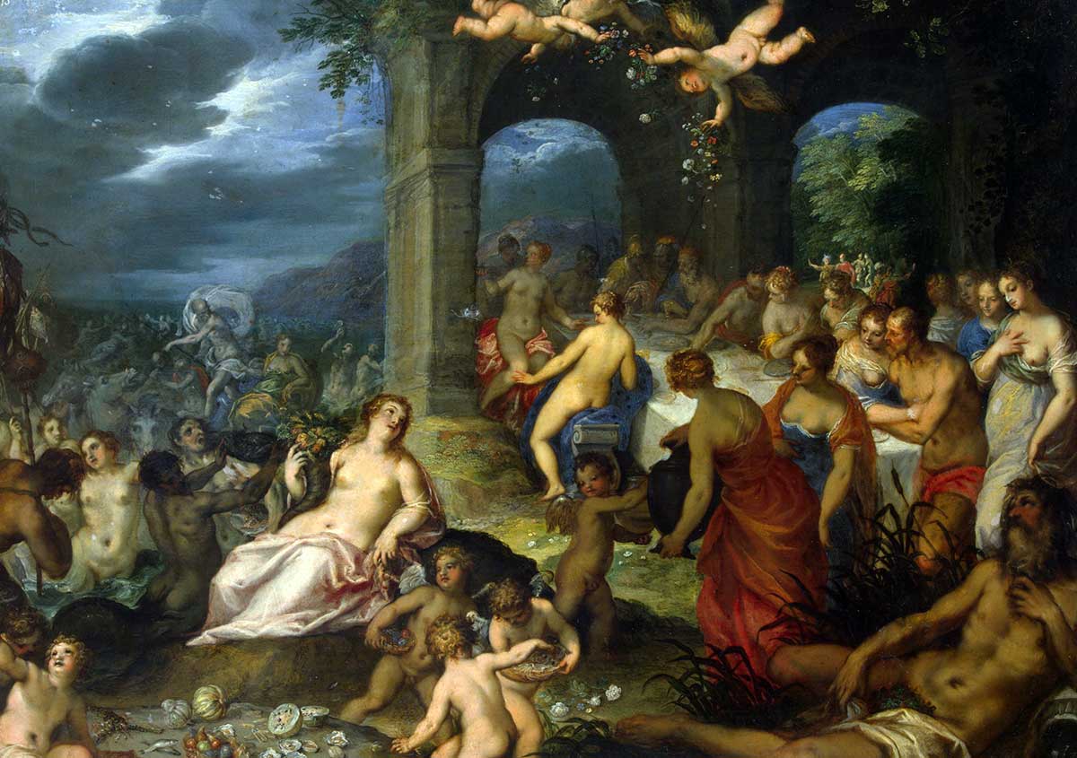 feast gods peleus thetis