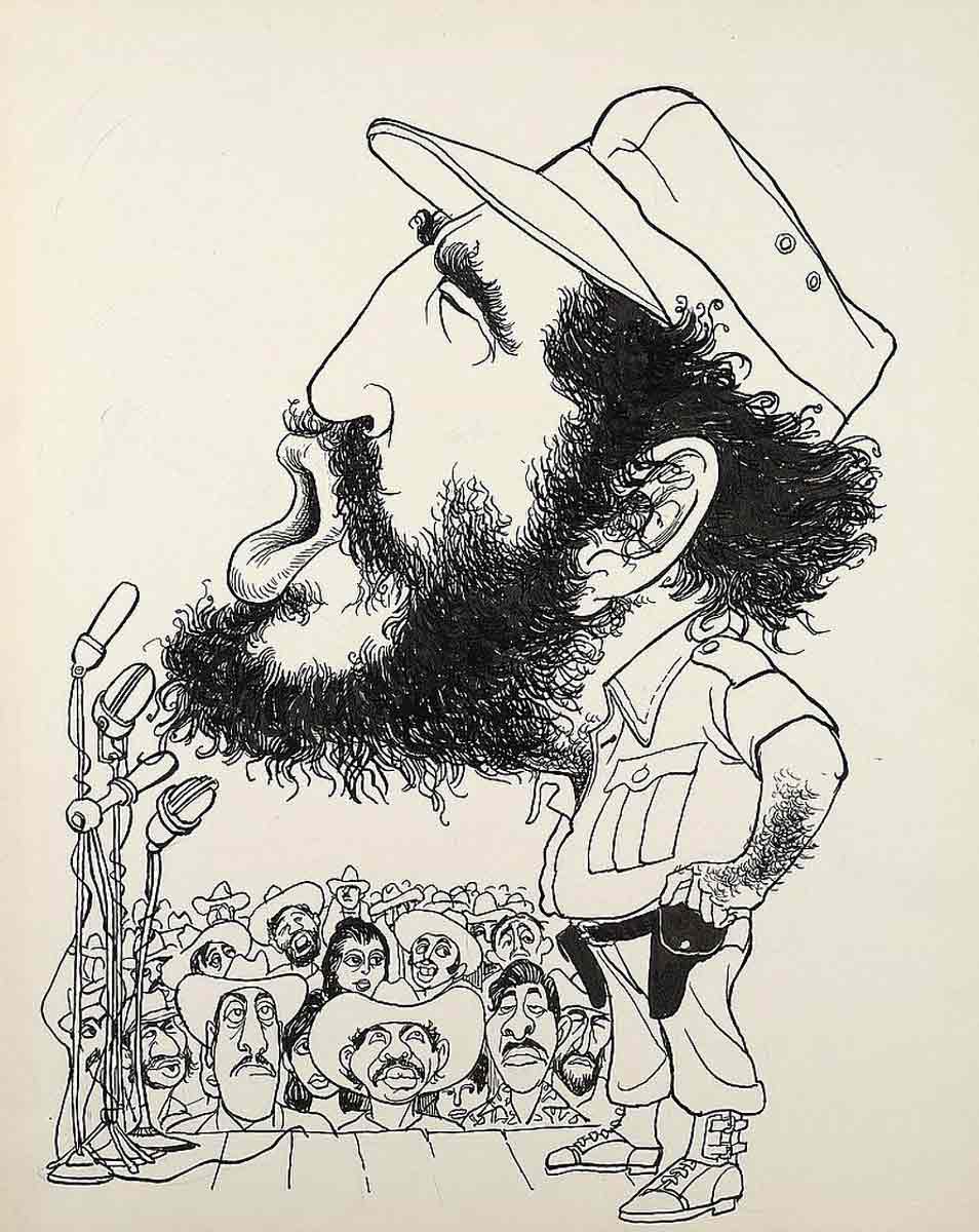 fidel castro caricature