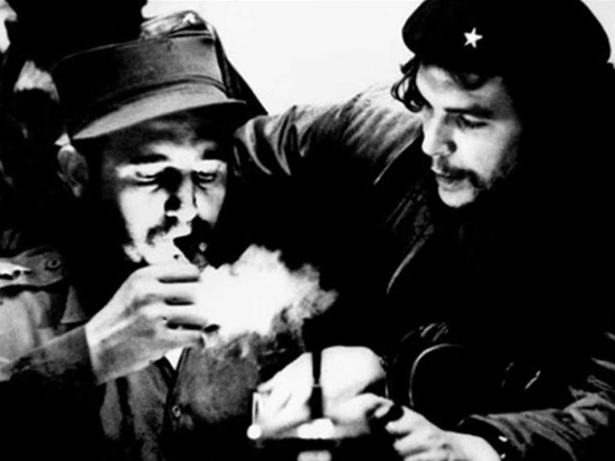 fidel castro che guevara cigar