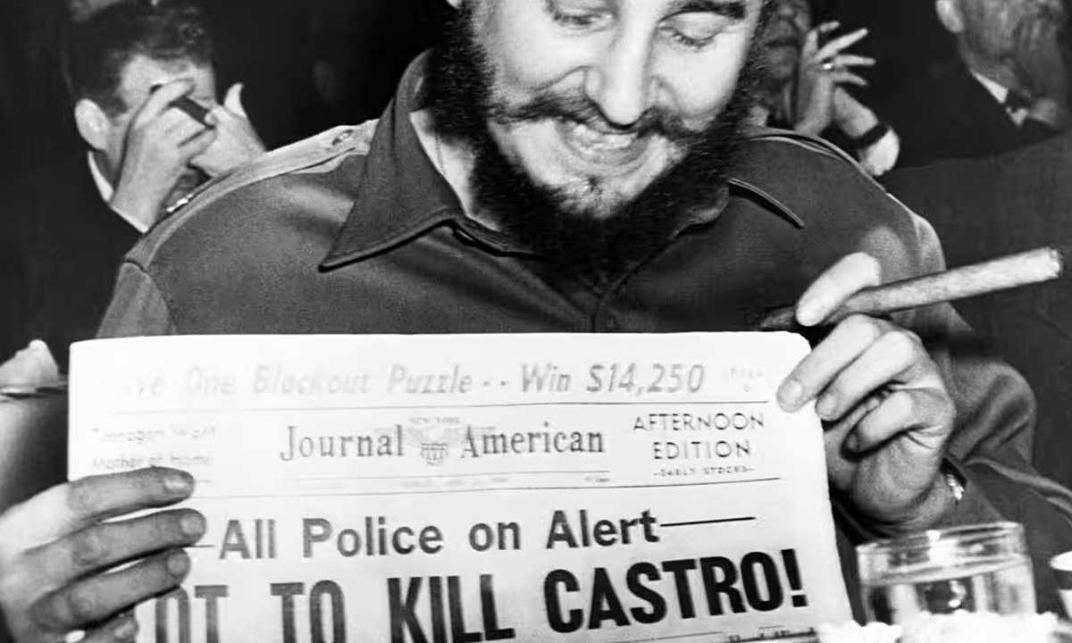 fidel castro newspaper headline assassination