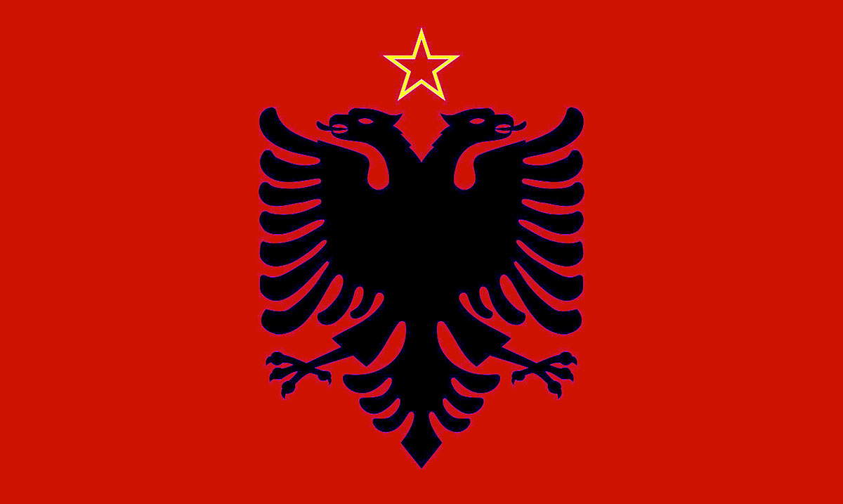 flag of albania 1946 1992