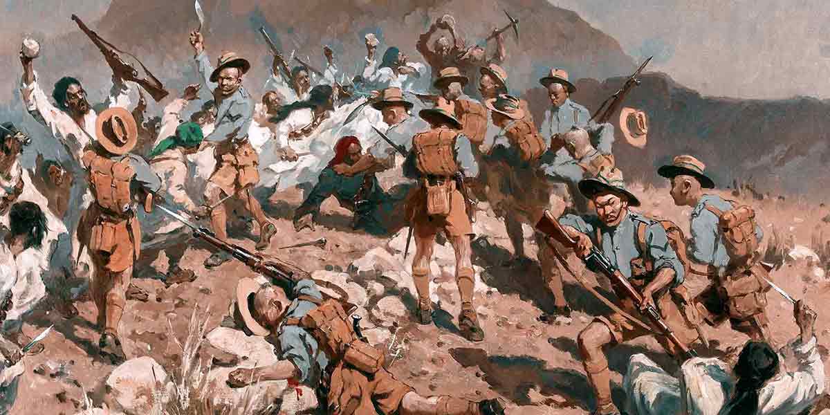 frederick roe 2nd battalion 5th gurkha rifles at ahnai tangi north west frontier india 14 january 1920