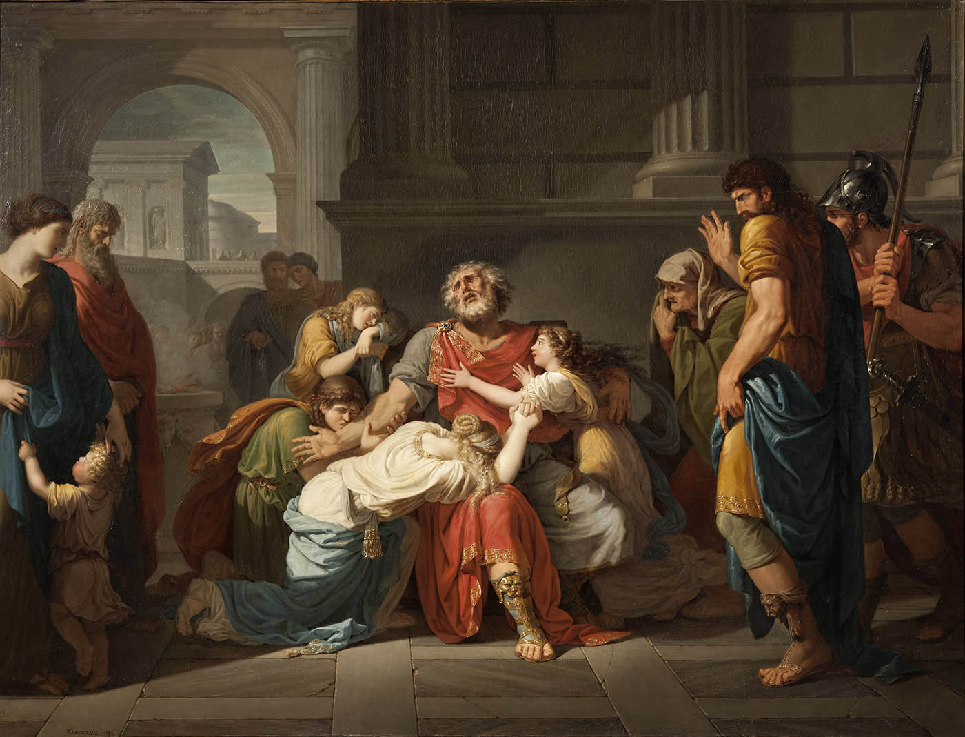 generaux blind oedipus rex commending children gods