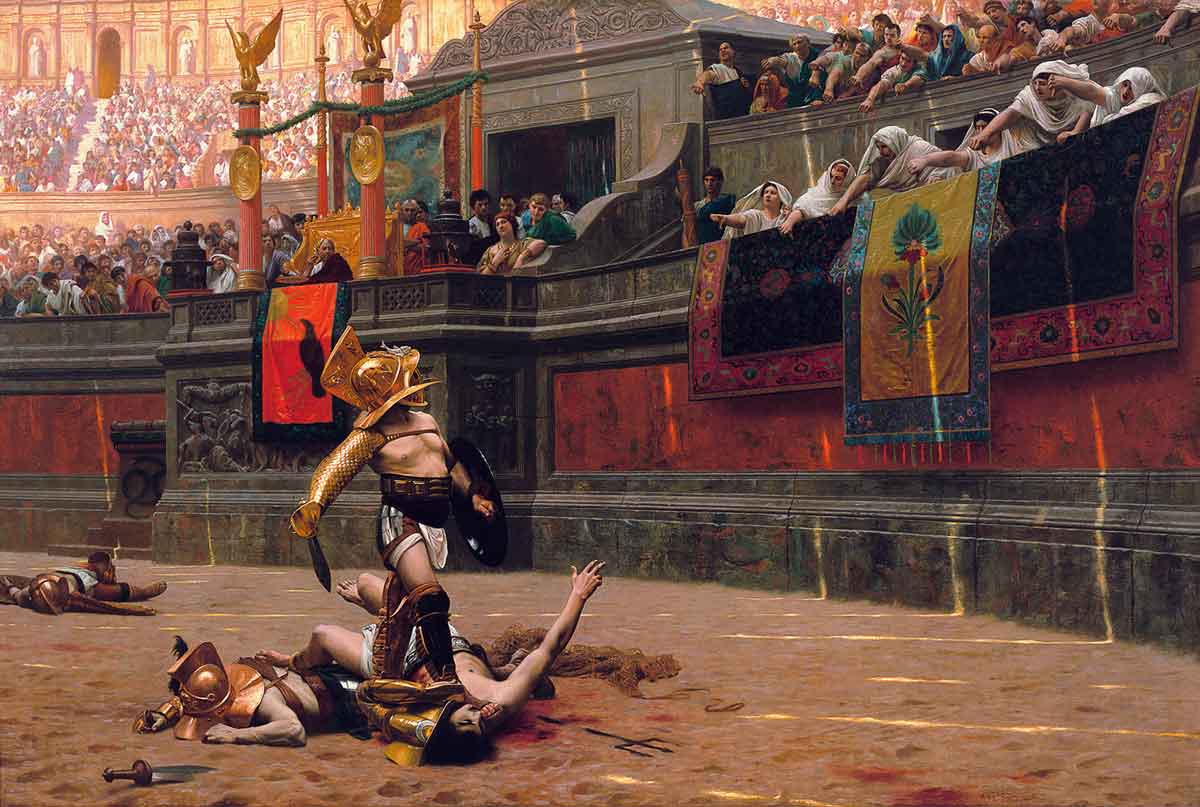 gladiator combat jean leone
