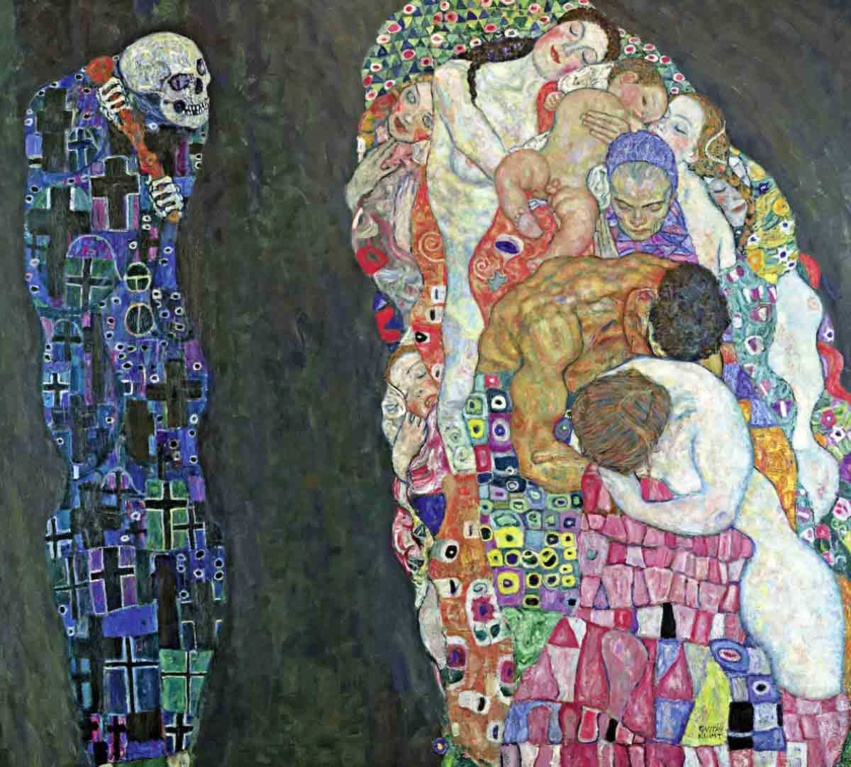 gustav klimt death and life painting