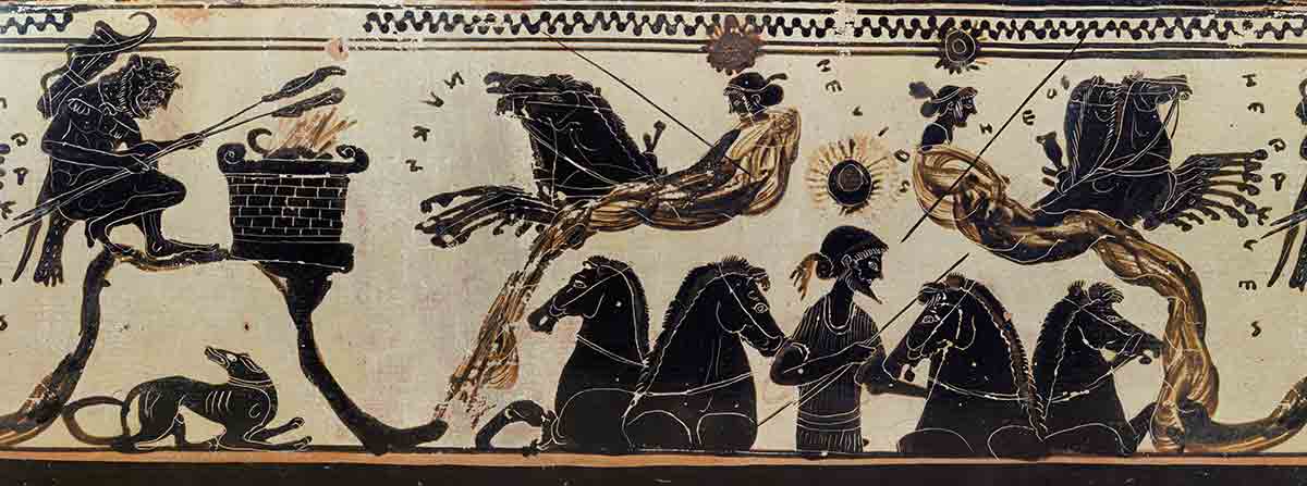 helios sun rising chariot