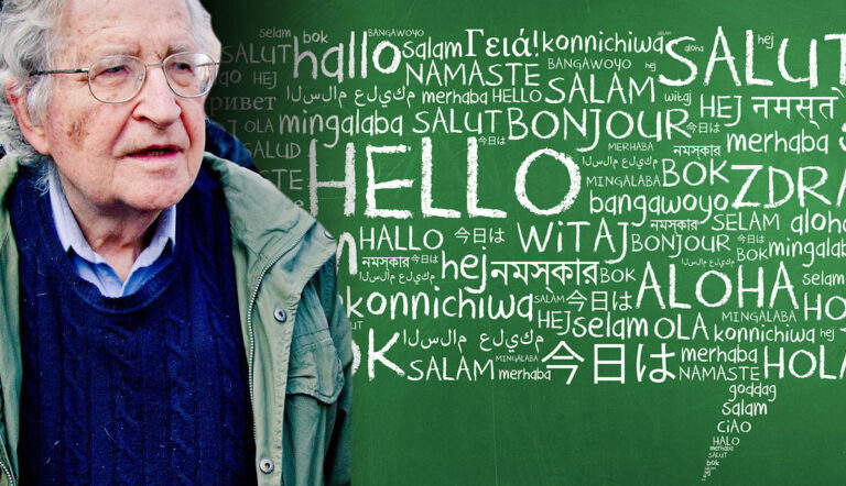 how do we learn to speak noam chomsky