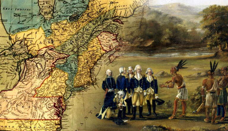 indian treaty greenville map north america 1700s