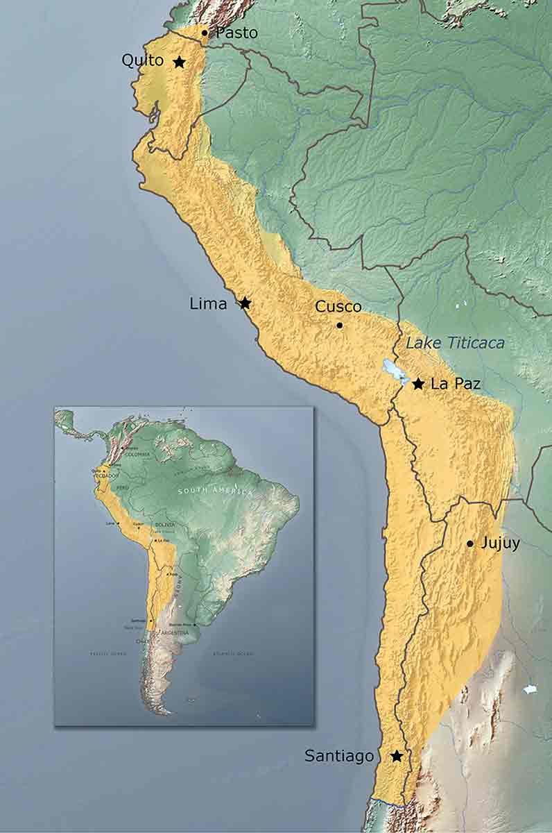 inka empire map
