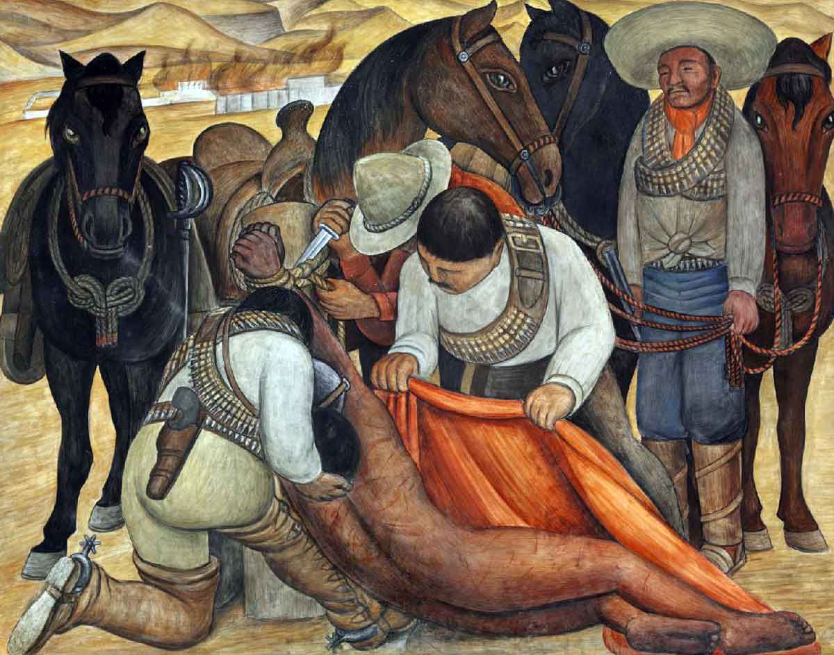 jose riviera liberation of peon painting