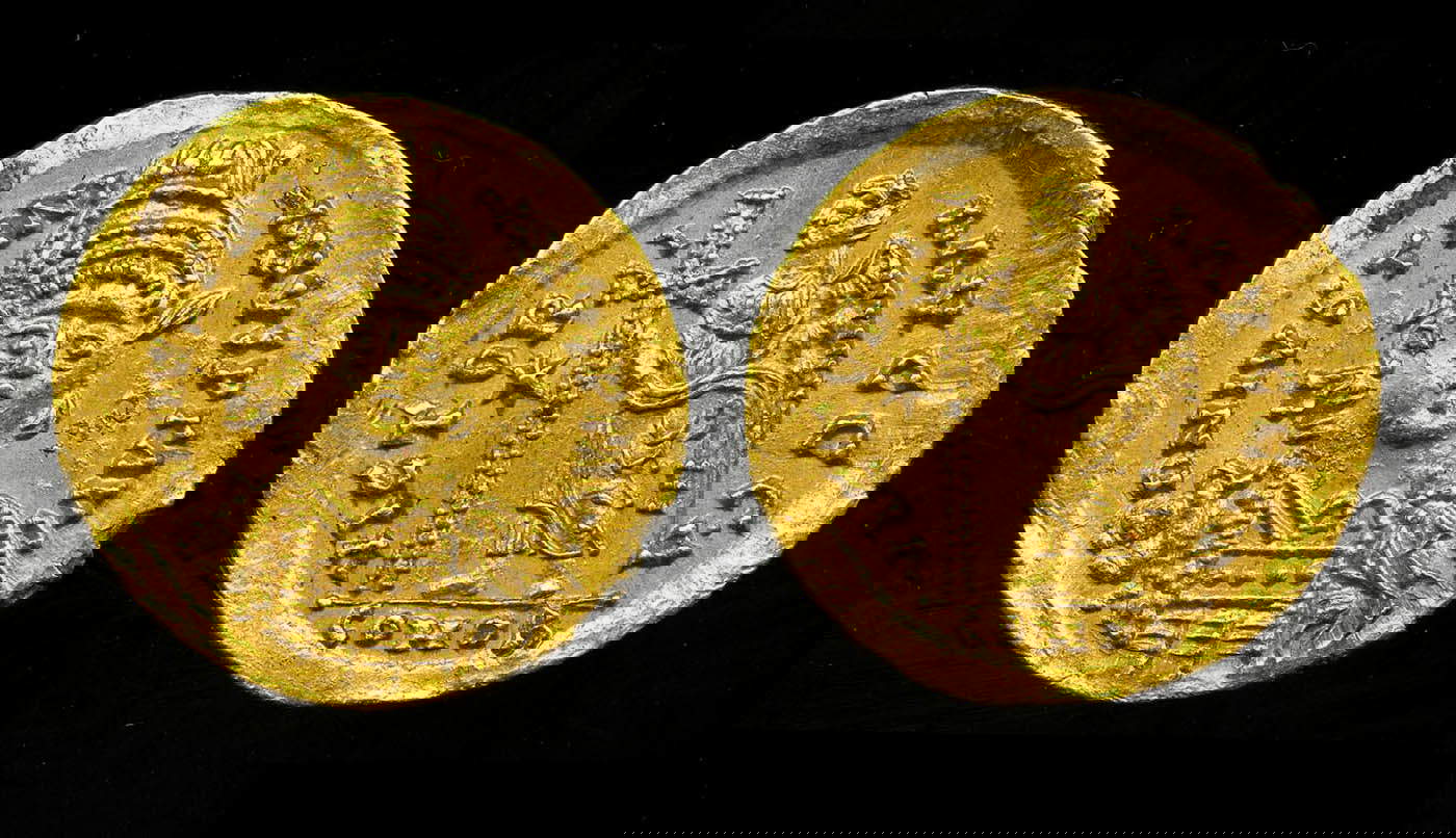 justinian solidus victory ravenna british coin