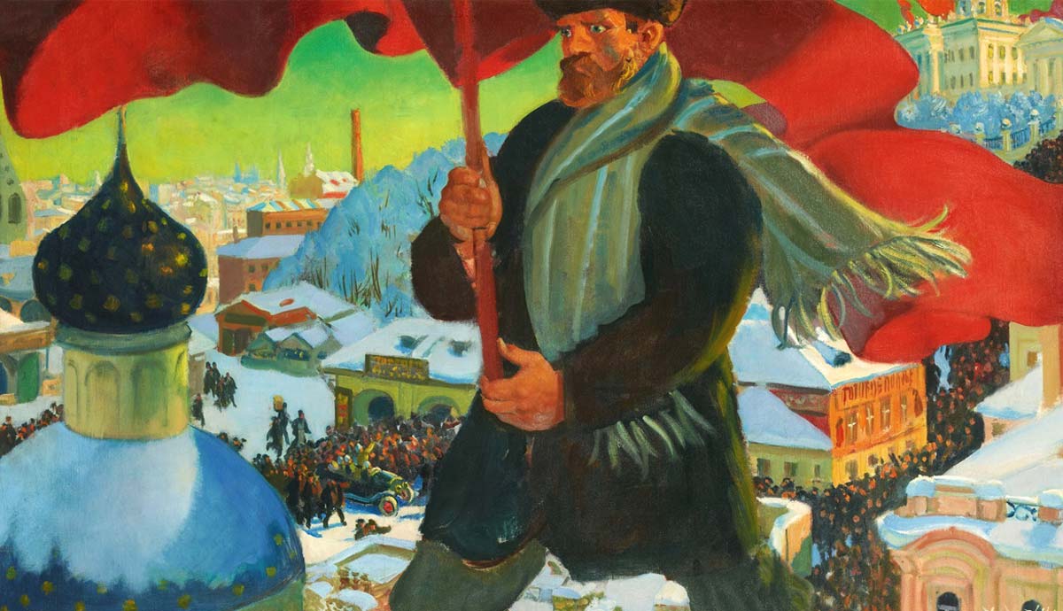 kustodiev the bolshevik soviet union influence the world
