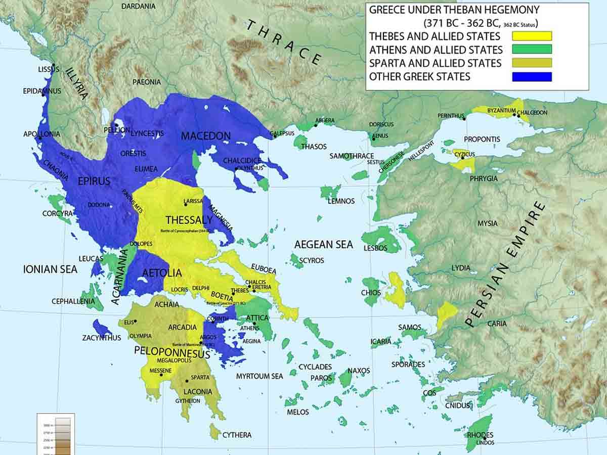 map ancient greece