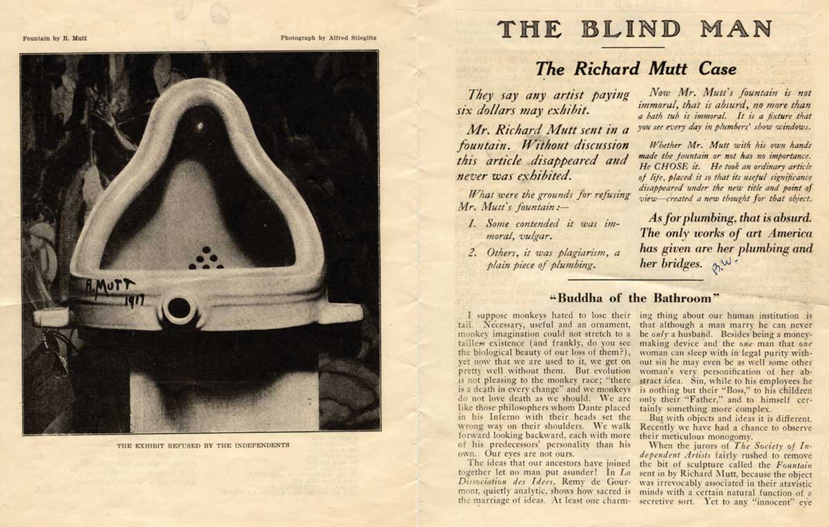 Marcel Duchamp’s Fountain Alfred Stieglitz