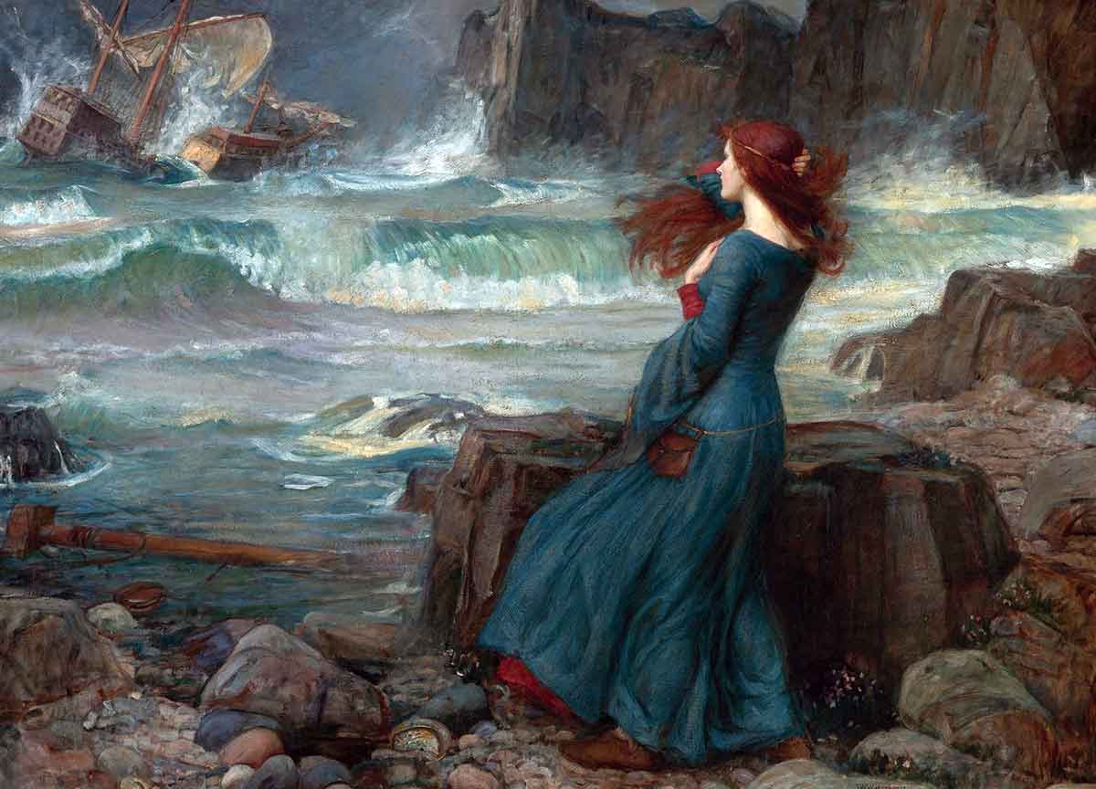 miranda tempest shipwreck ocean william shakespeare