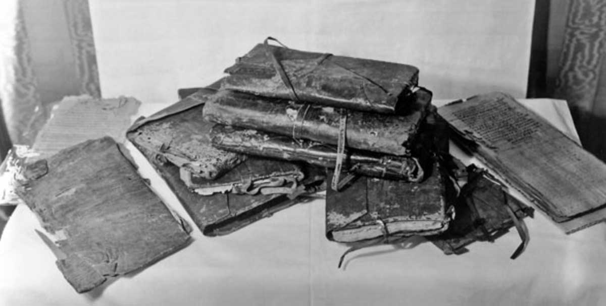 nag hammadi books on desk
