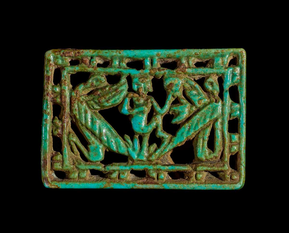 openwork spacer bead obverse horus