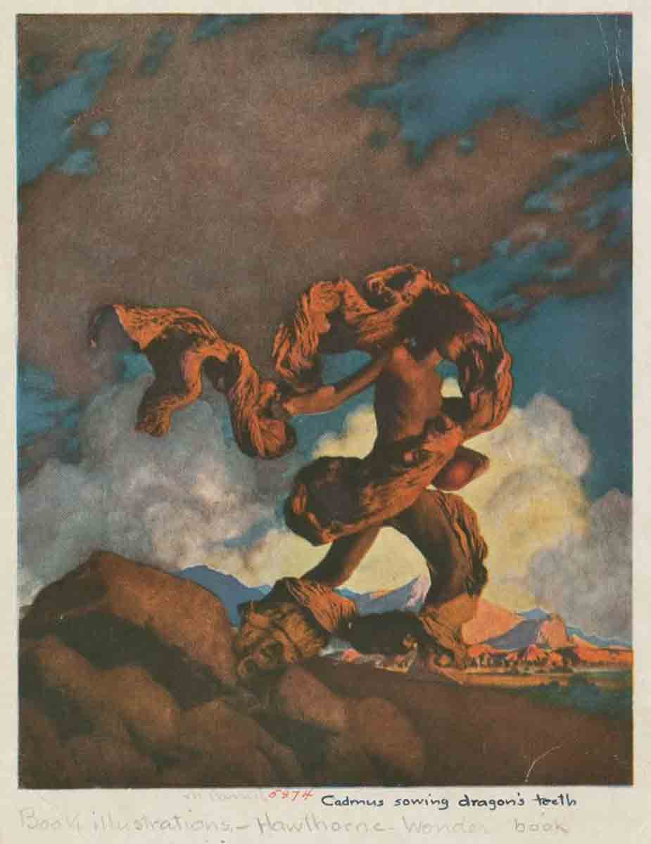 parrish cadmus sowing dragon teeth illustration