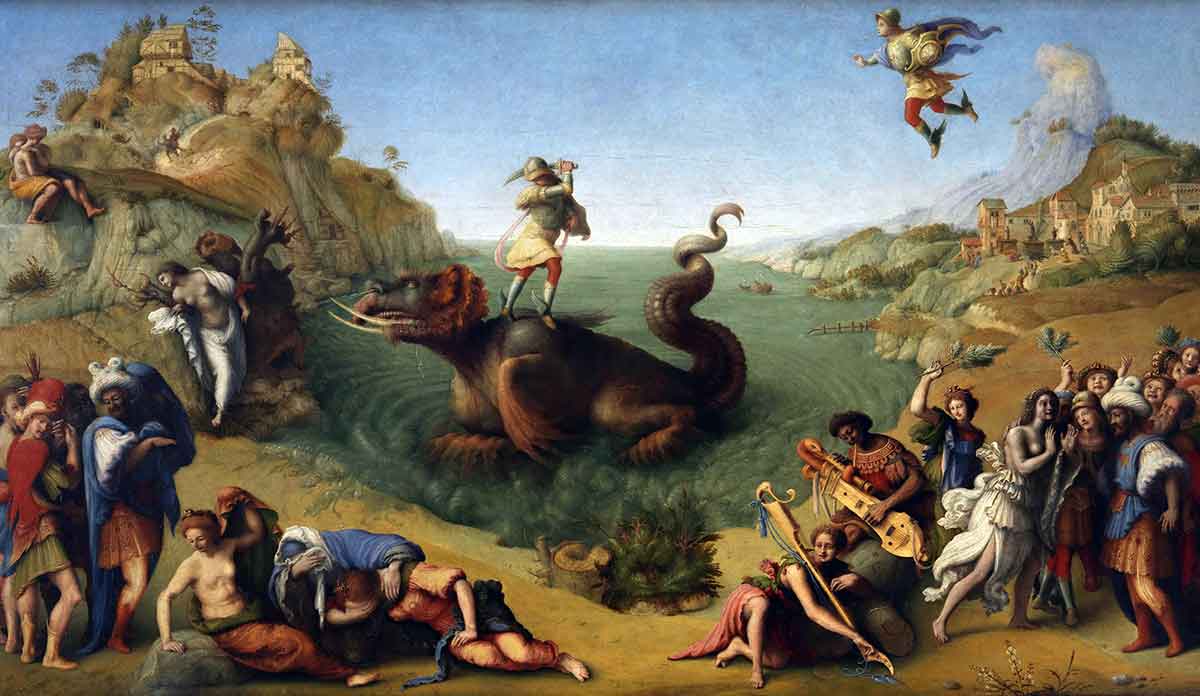 piero di cosimo perseus frees andromeda painting