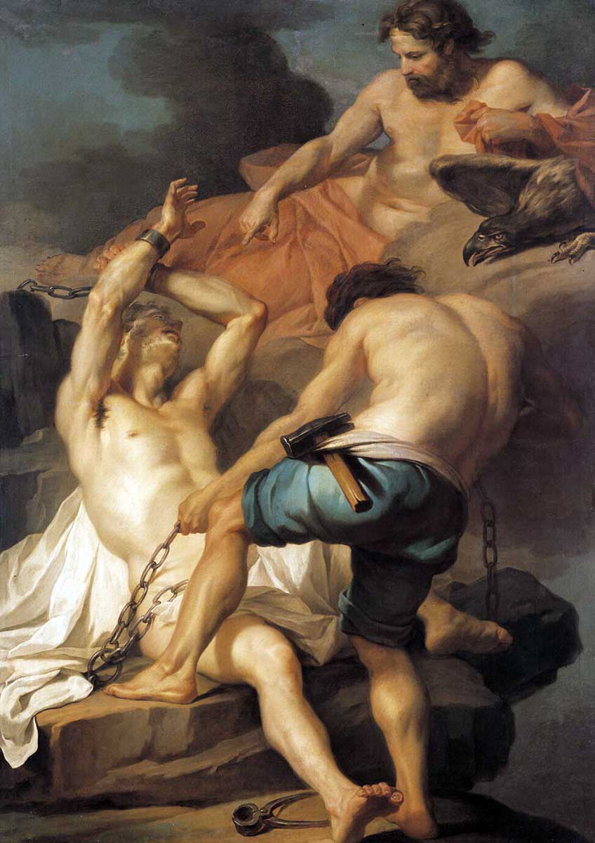 promethee caucase chained painting