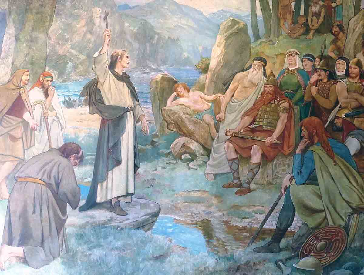 saint columba converting king brude picts