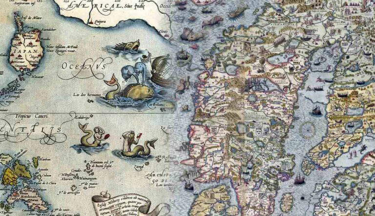 sea monsters renaissance maps