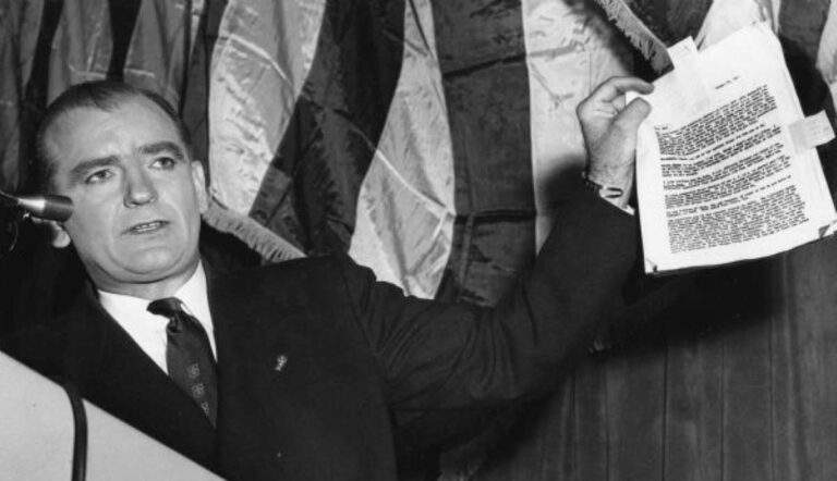 senator mccarthy and the red scare communism