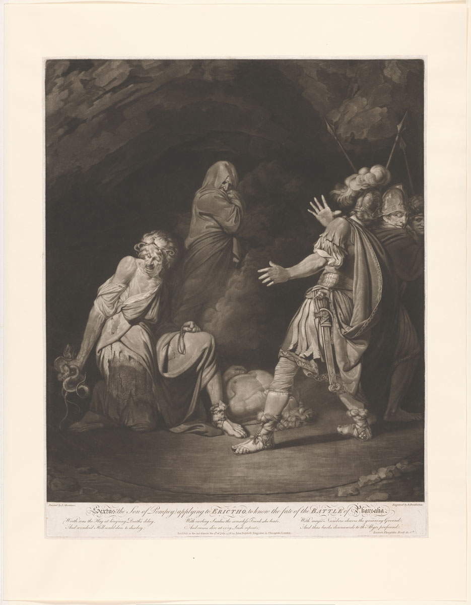 sextus pompeius consults erictho about the battle of pharsalus