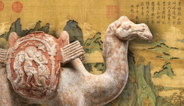 tang dynasty illustration painting and camel