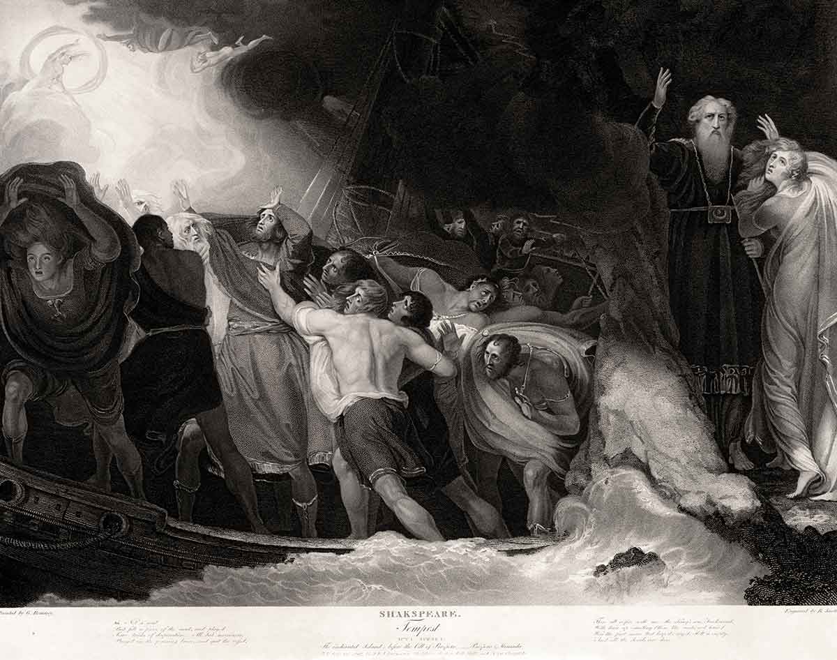 tempest shipwreck painting william shakespeare
