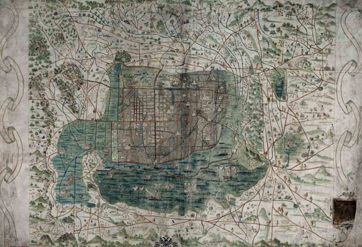 tenochtitlan mexico city map