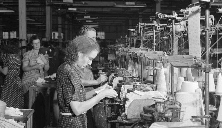 textile mill georgia women factory workers