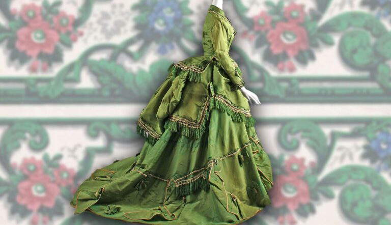 victorian green wallpaper dress arsenic
